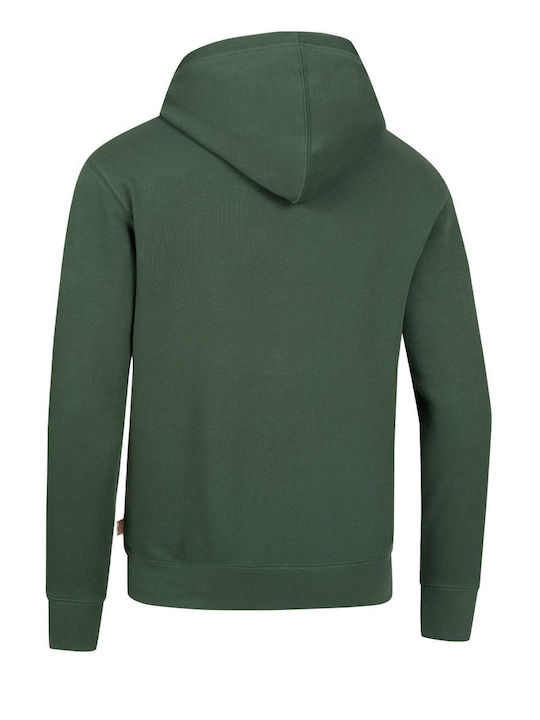 Lonsdale Men's Sweatshirt with Hood and Pockets Green