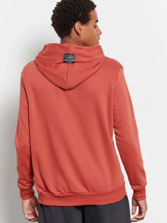 BodyTalk Men's Sweatshirt with Hood and Pockets RED