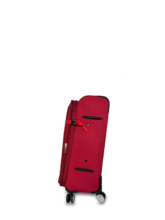 Medium Nylon Suitcase Crete Red