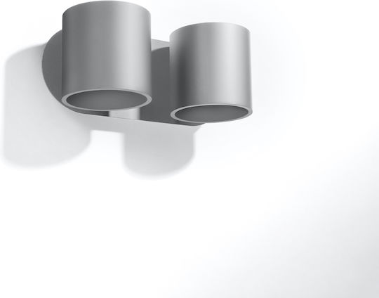 Sollux Orbis 2 Modern Lamp Wall Gray 26x14x14cm
