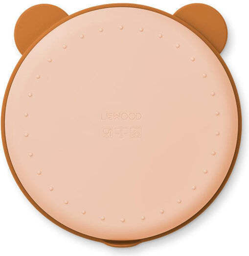 Liewood Παιδικό Πιάτο Φαγητού Mr Bear από Σιλικόνη Πορτοκαλί