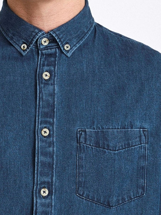Langärmlig Hemd Blue