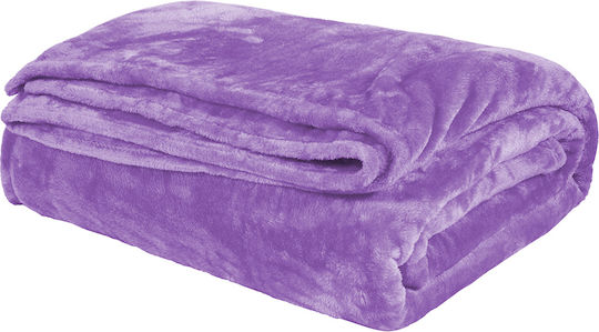Joli Velvet Blanket Queen Size 220x240cm Pink