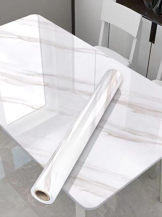 Self-adhesive Wall Mural White 60x300cm