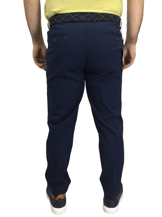 Lexton Men's Trousers Chino in Regular Fit BLUE