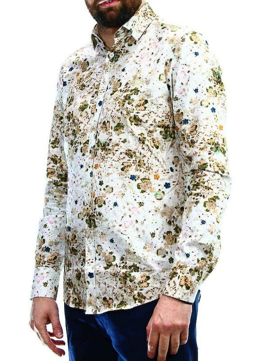 Vittorio Artist Men's Shirt Long Sleeve Floral ''''''