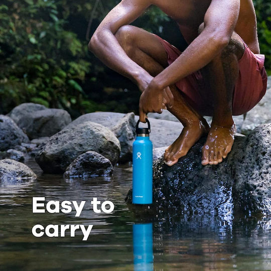 Hydro Flask Standard Mouth Ανταλλακτικό Καπάκι για Θερμός από Ατσάλι Ασημί