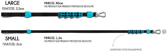 Zee-Dog Dog Leash/Lead Strap in Gray color 1.2m x 2cm