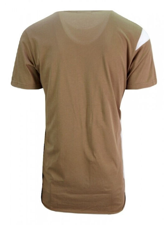 Punk Royal Men's Short Sleeve Blouse Brown