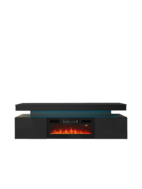 Έπιπλο Τηλεόρασης Glossa 2d Λευκό Μ190xΠ41xΥ59cm
