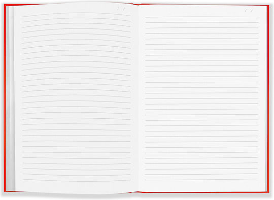 Caran D'ache Notebook 120 Sheets A5 Ruled Red