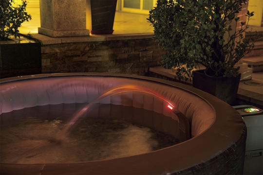 Lay-Z-Spa Pool Waterfall with LED Lighting Silver