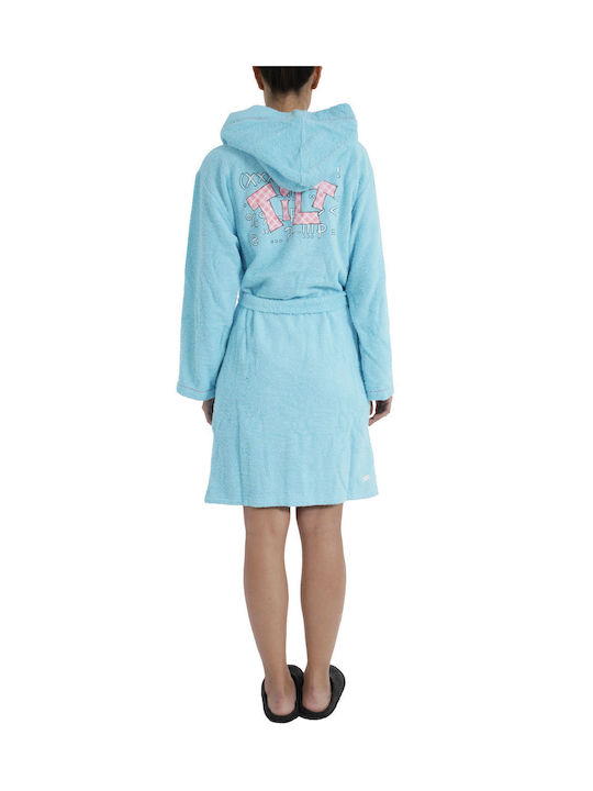 Pepita Damenbademantel mit Kapuze Women's