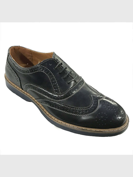 Men's Synthetic Leather Oxfords Blue