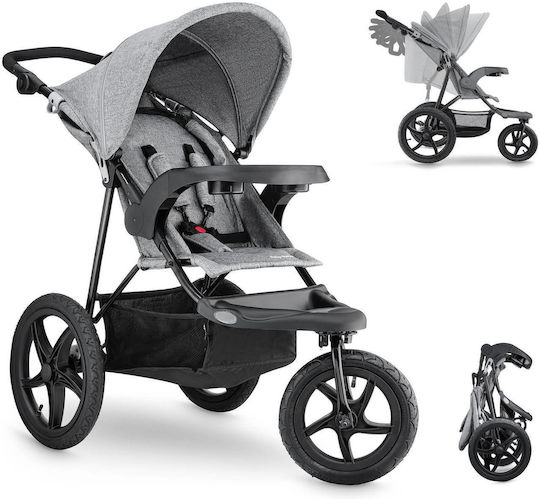 Moby System Mountain Adjustable Baby Stroller Suitable for Newborn Gray 11kg