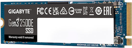 Gigabyte Gen3 2500E SSD 2TB M.2 NVMe PCI Express 3.0 G325E2TB