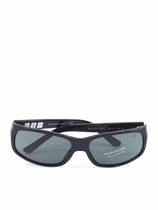 Ralph Lauren Men's Sunglasses with Black Plastic Frame and Black Lens PH4035 500171