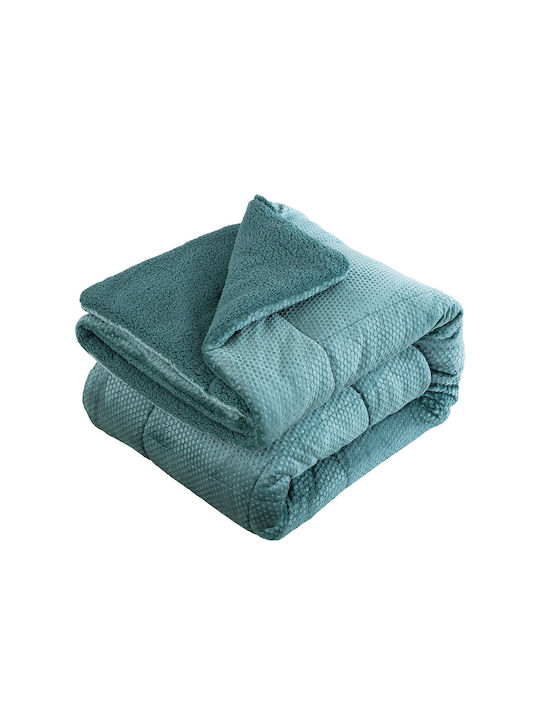 Beauty Home Duvet Cover Super King 240x260cm Petrol Blue 11560KVBPMGΙ 300 GSM