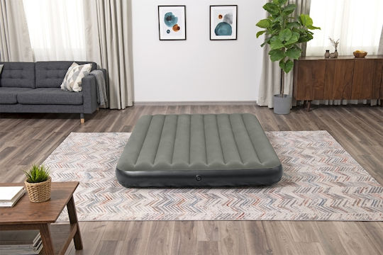 Bestway Double Inflatable Sleeping Mattress with Integrated Pump 203x152x25 cm