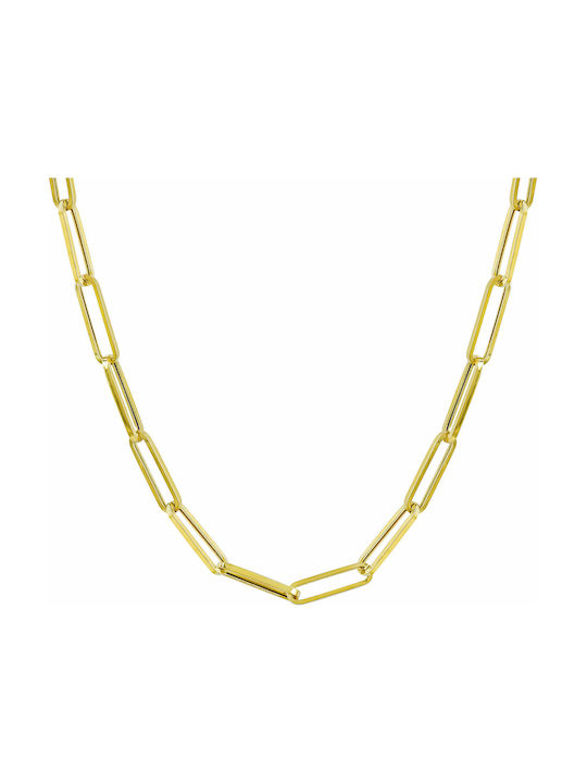 Kiriakos Gofas Chain Neck Gold-plated Thin Thickness 3.8mm and Length 45cm