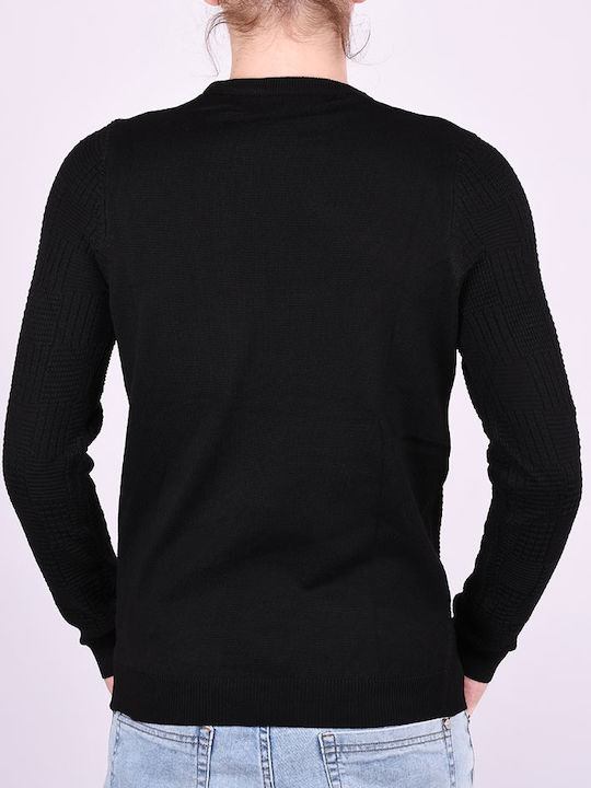 Mythic Clothing Men's Long Sleeve Sweater BLACK