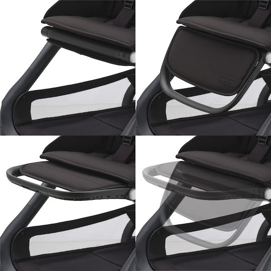 Bugaboo Dragonfly Complete Ρυθμιζόμενο Καρότσι Μωρού Kατάλληλο από 6+ Mηνών Midnight Black 7.9kg