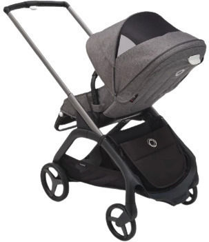 Bugaboo Dragonfly Ρυθμιζόμενο Καρότσι Μωρού Kατάλληλο για 6+ Mηνών Graphite - Grey Melange