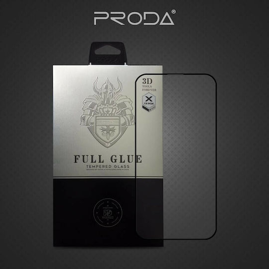 Proda Full Glue Full Face Tempered Glass Μαύρο (iPhone 7/8 Plus (Apple))