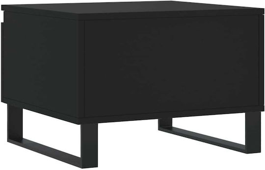vidaXL Rechteckiger Beistelltisch Aus Holz mit Schubladen Schwarz 2 Stück M50xT46xH35cm