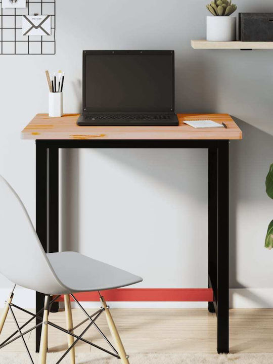Schreibtisch aus Massivholz Coffee mit Metallbeinen 80x55x81.5cm