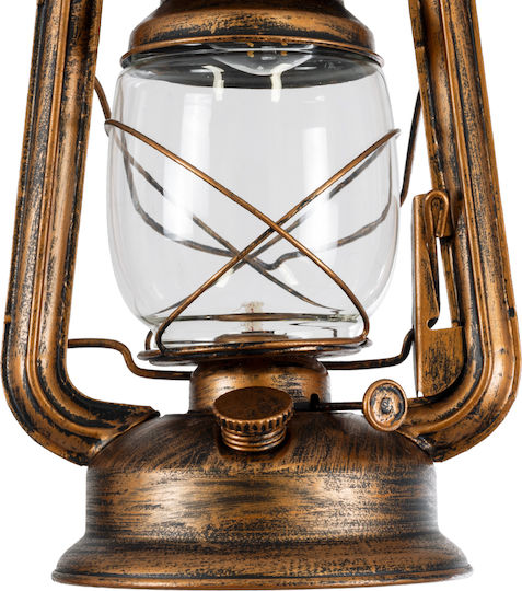 GloboStar BARBAROSSA Bronze Ceiling Light with Rope for E27 Socket 18x18x28cm