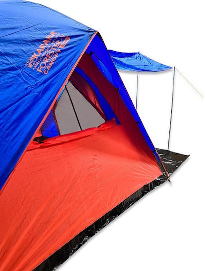 Panda Σκηνή Camping Μπλε με Διπλό Πανί 4 Εποχών για 5 Άτομα 420x270x200εκ.