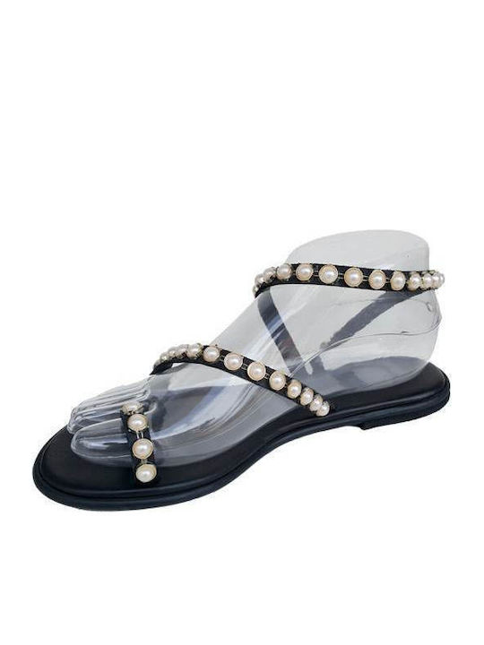 Este Women's Flat Sandals in Black Color