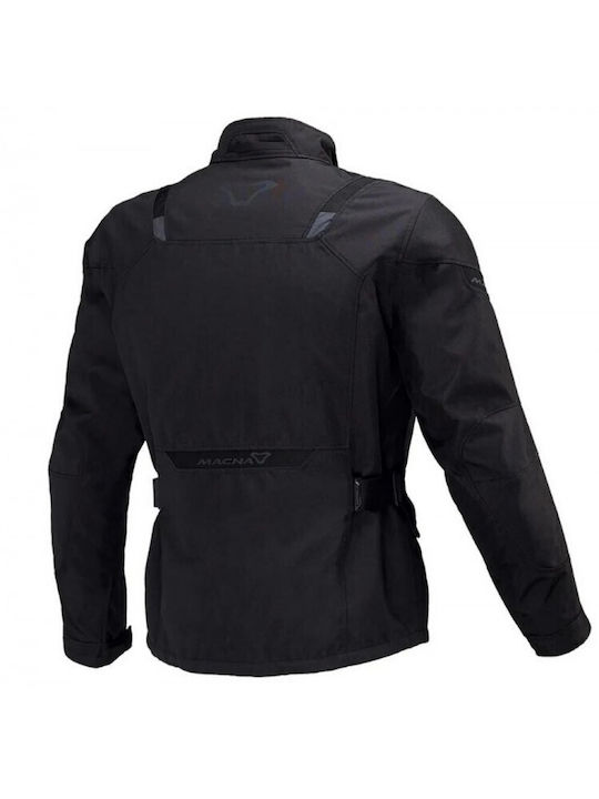 Macna Winter Herren Motorradjacke Leder Wasserdicht Schwarz