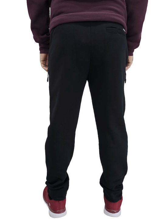 Double Men's Sweatpants BLACK