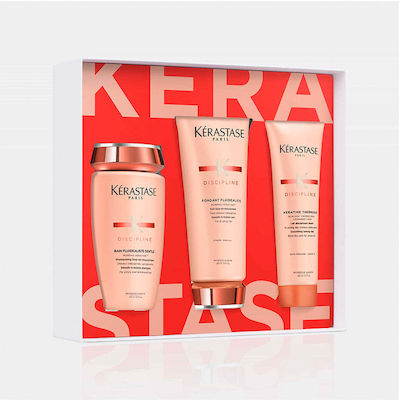 Kérastase Women's Hair Care Set Discipline Holiday with Conditioner / Heat Protection / Shampoo 3pcs