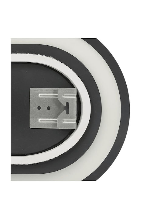 vidaXL Овално Огледало За Баня LED 50x20см Прозрачно
