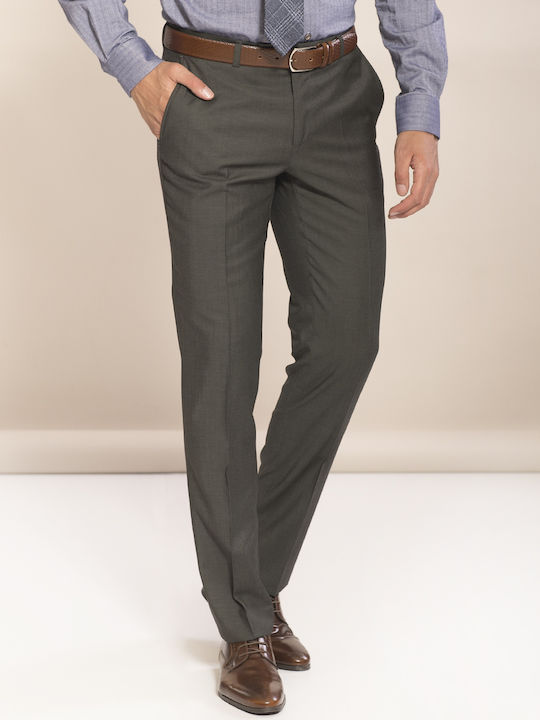 Mauro Boano Men's Trousers in Slim Fit Oil Green