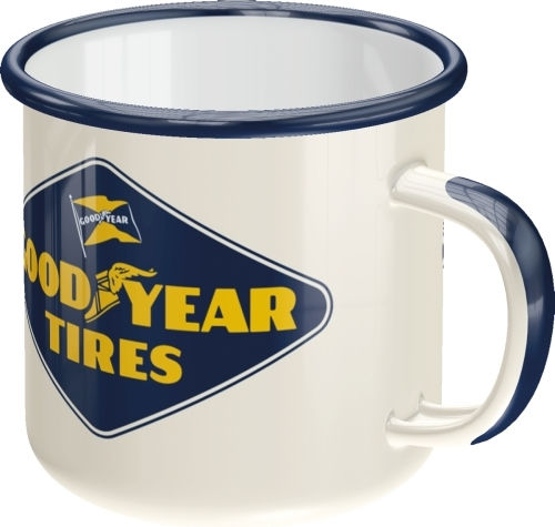 Nostalgic Art Goodyear Κούπα Εμαγιέ Λευκή 250ml Nostalgic Art Goodyear Κούπα Εμαγιέ Λευκή 250ml