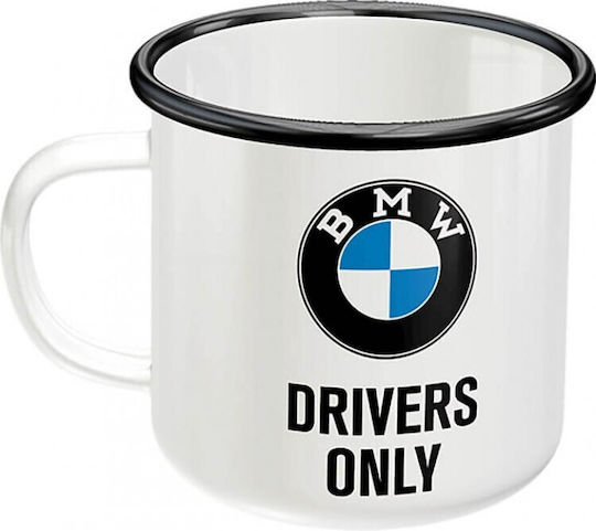 Nostalgic Art BMW - Drivers Only Κούπα Εμαγιέ Λευκή 360ml Nostalgic Art BMW - Drivers Only Κούπα Εμαγιέ Λευκή 360ml