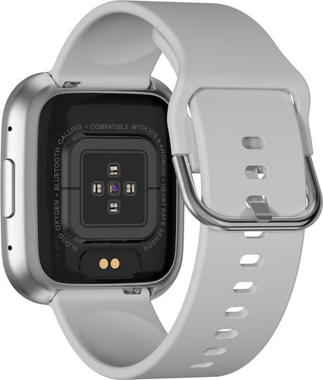 Garett GRC STYLE 41mm Smartwatch mit Pulsmesser (Silber)