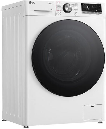 LG Πλυντήριο Ρούχων 11kg με Τεχνολογία Ατμού 1400 Στροφών AI DD F4R7011TSWB