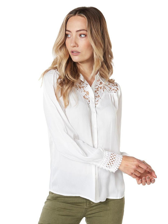 Esqualo Women's Long Sleeve Shirt White