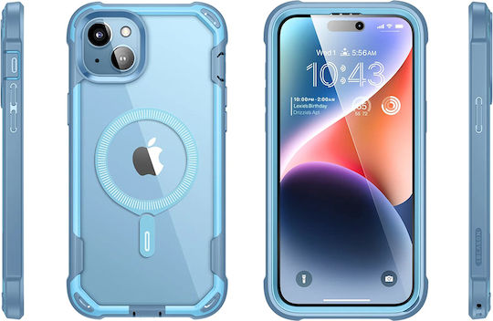i-Blason Umschlag Rückseite Silikon 2mm Blau (iPhone 15)