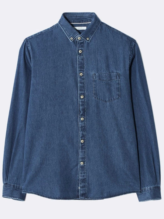 Langärmlig Hemd Blue