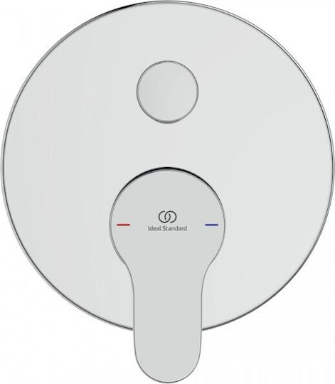 Ideal Standard Μίκτης Μπαταρίας Εντοιχισμού για Ντουζιέρα 2 Εξόδων Ασημί