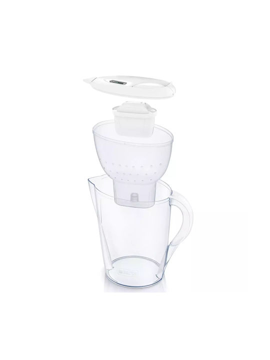 Brita Marella Plastic Jug White with Replacement Filter Maxtra Pro All-In-1 2400ml