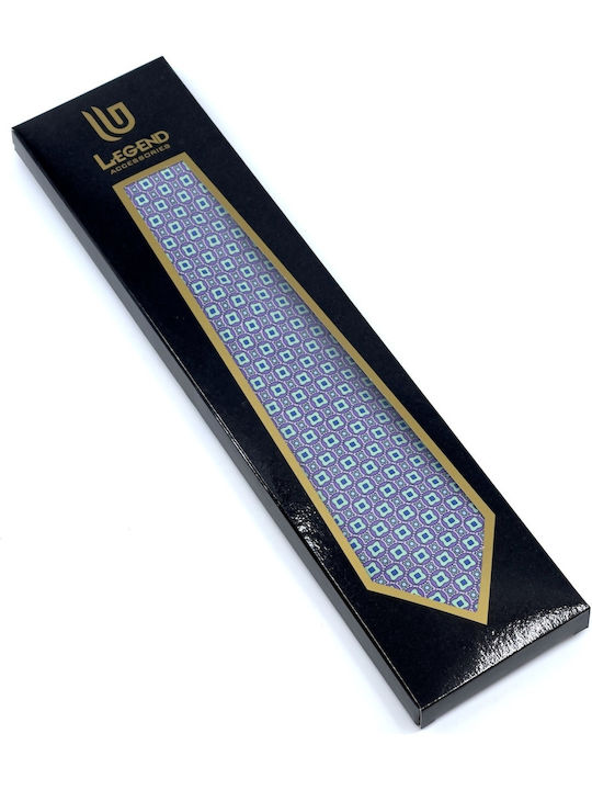 Legend Accessories Ανδρική Γραβάτα Μεταξωτή Μονόχρωμη σε Τιρκουάζ Χρώμα