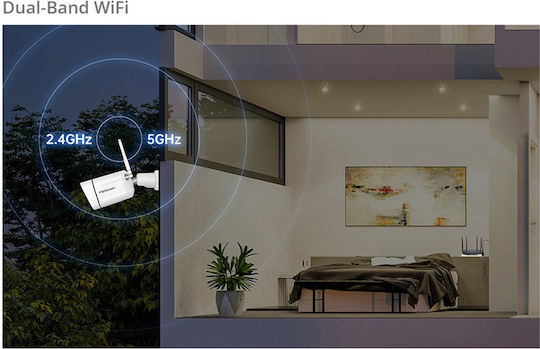 FSC-V5P-BK IP Камера за наблюдение Wi-Fi Full HD+ 5MP Водоустойчива с Двупосочна Комуникация Черен