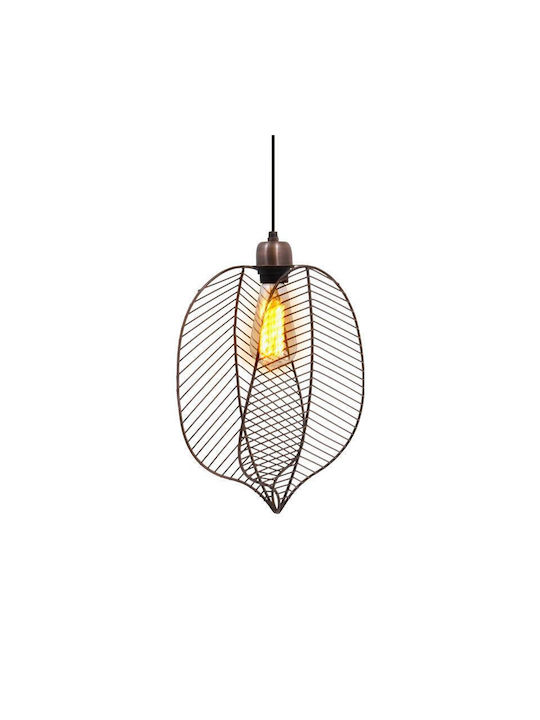 Fylliana Leaf Pendant Light Copper with Socket E27 25cm